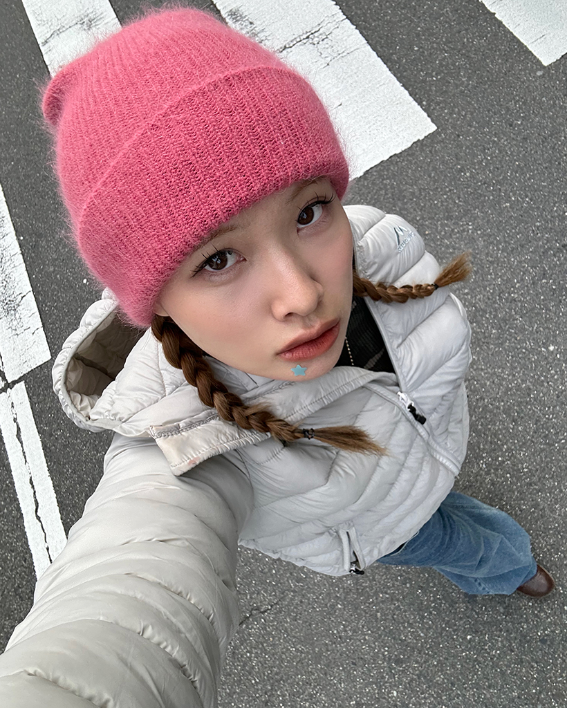 ソフトニット帽子