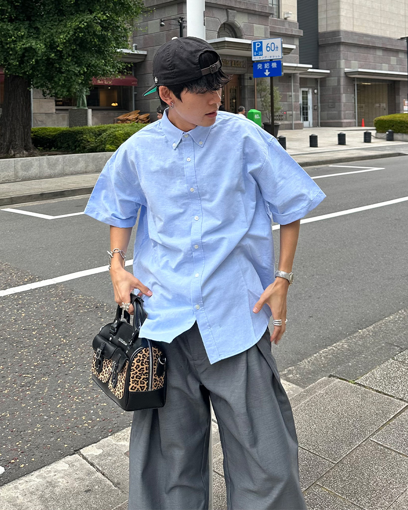 ワイドレッグ パンツ ピンタック シンプル ユニセックス L2395 ユニセックス) ピンタックワイドパンツ | ファッション通販