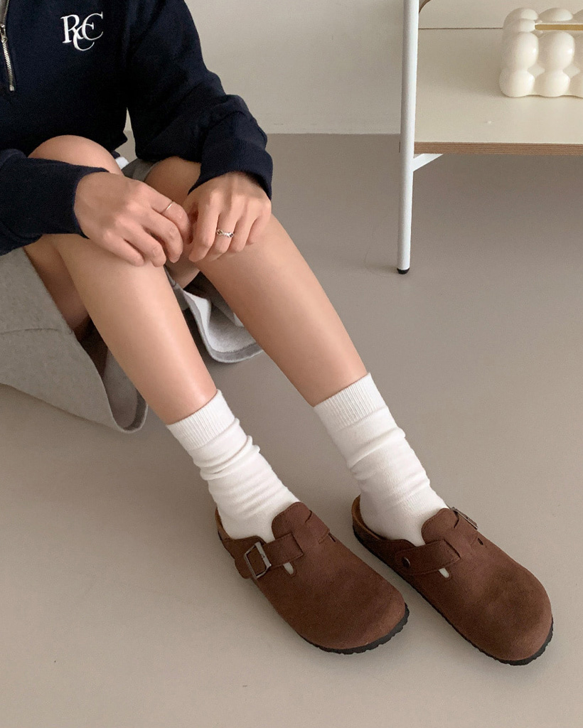 秋再入荷][8月限定SALE][3color]カップルミュールサンダル_秋服