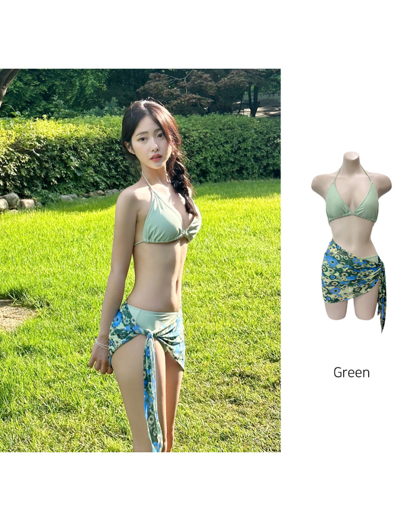 3PS]ホルターネックシンプルビキニSET | ファッション通販サイト