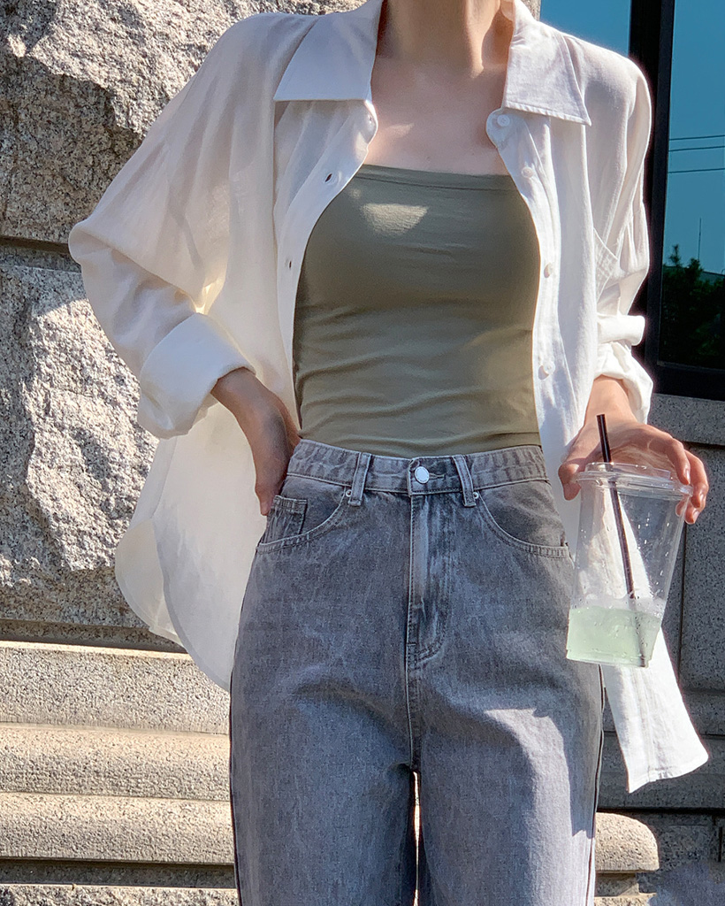 [original/S-XL]モエットベーシックルーズフィットリネンシャツ