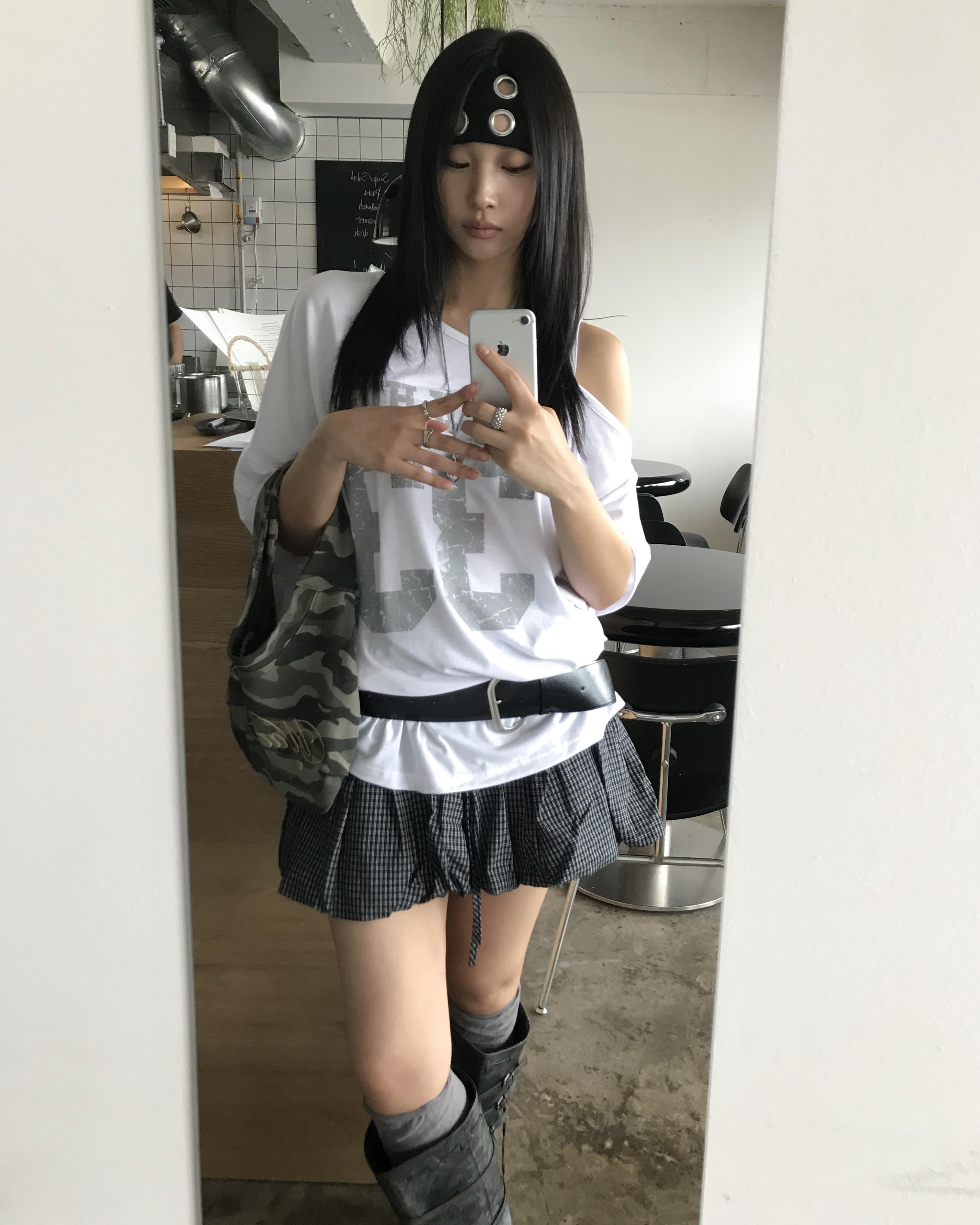 Check balloon skirt | ファッション通販サイト NUGU