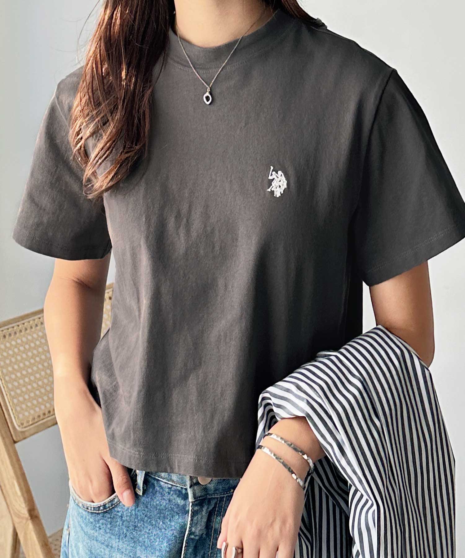 GeeRA別注【新色追加☆】U.S. POLO ASSN.ショート丈Tシャツ
