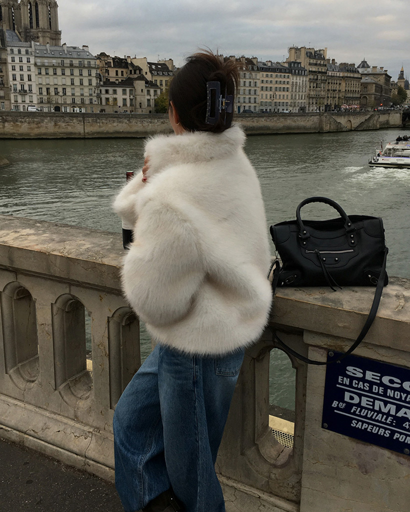 ORIGINAL]シェルター カラーファージャケット | ファッション通販