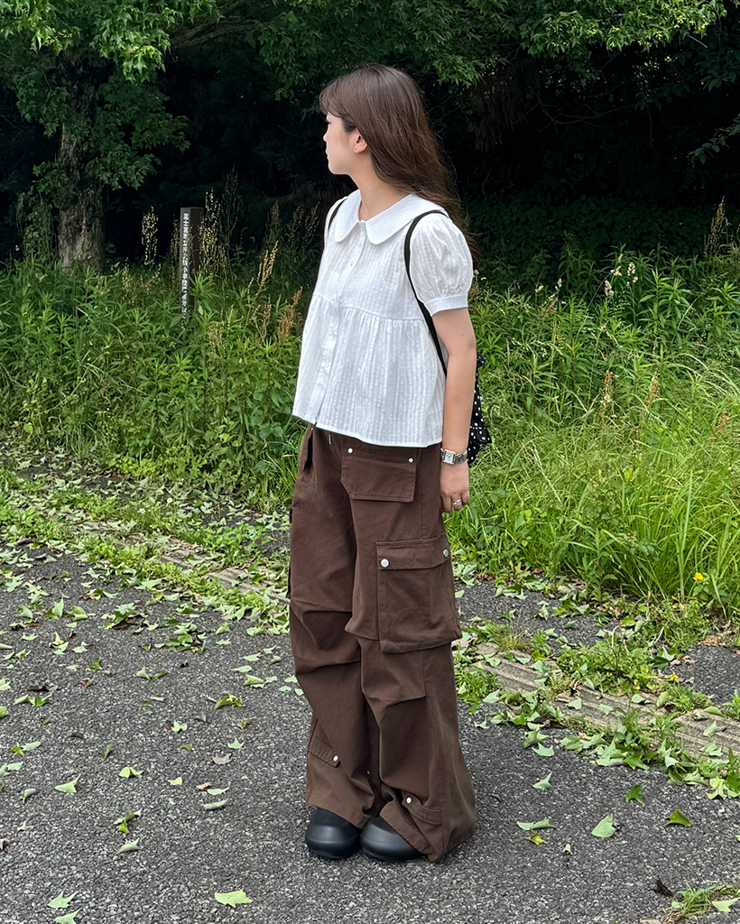 ビッグポケットコットンワイドパンツ | ファッション通販サイト NUGU