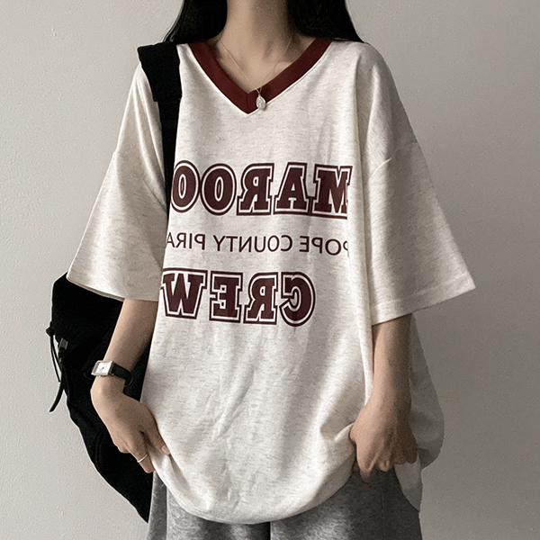 バイカラーオーバーサイズ半袖Tシャツ | ファッション通販サイト