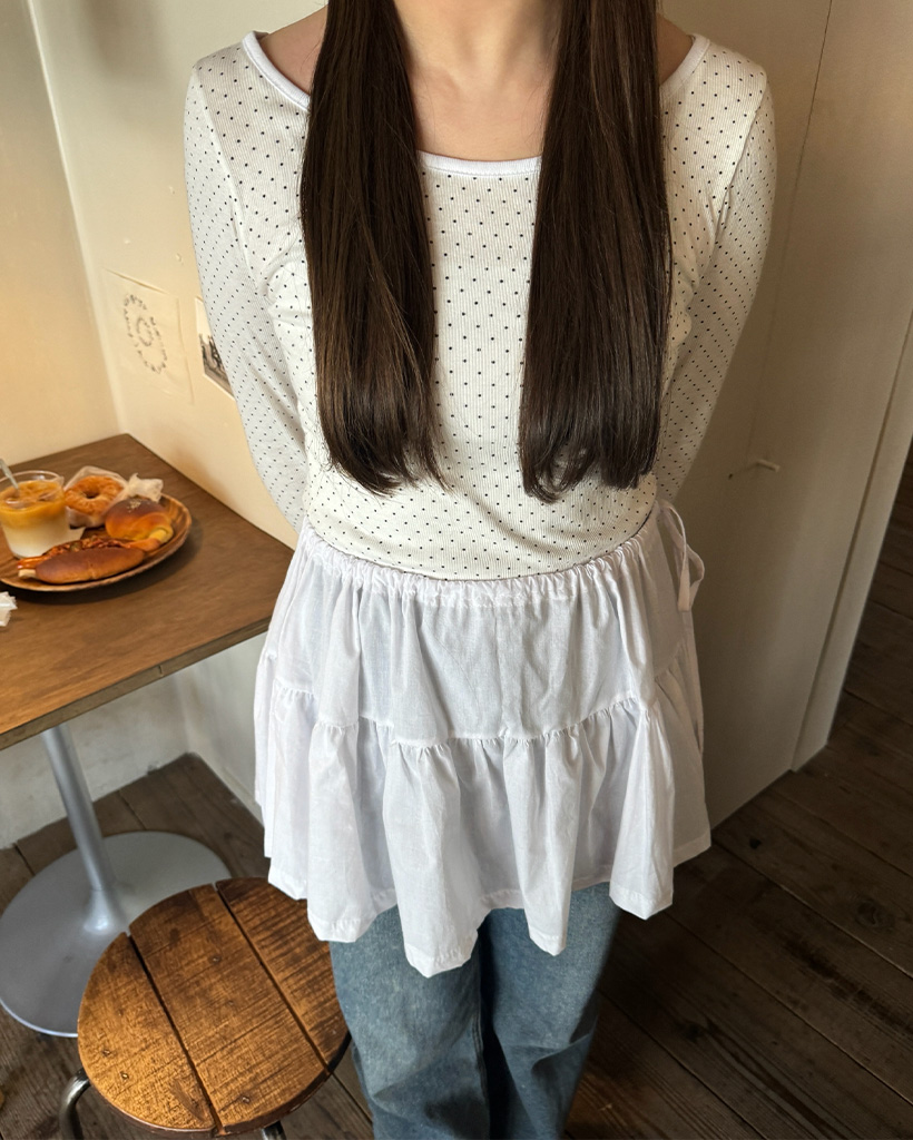 レイヤードラップミニスカート | ファッション通販サイト NUGU