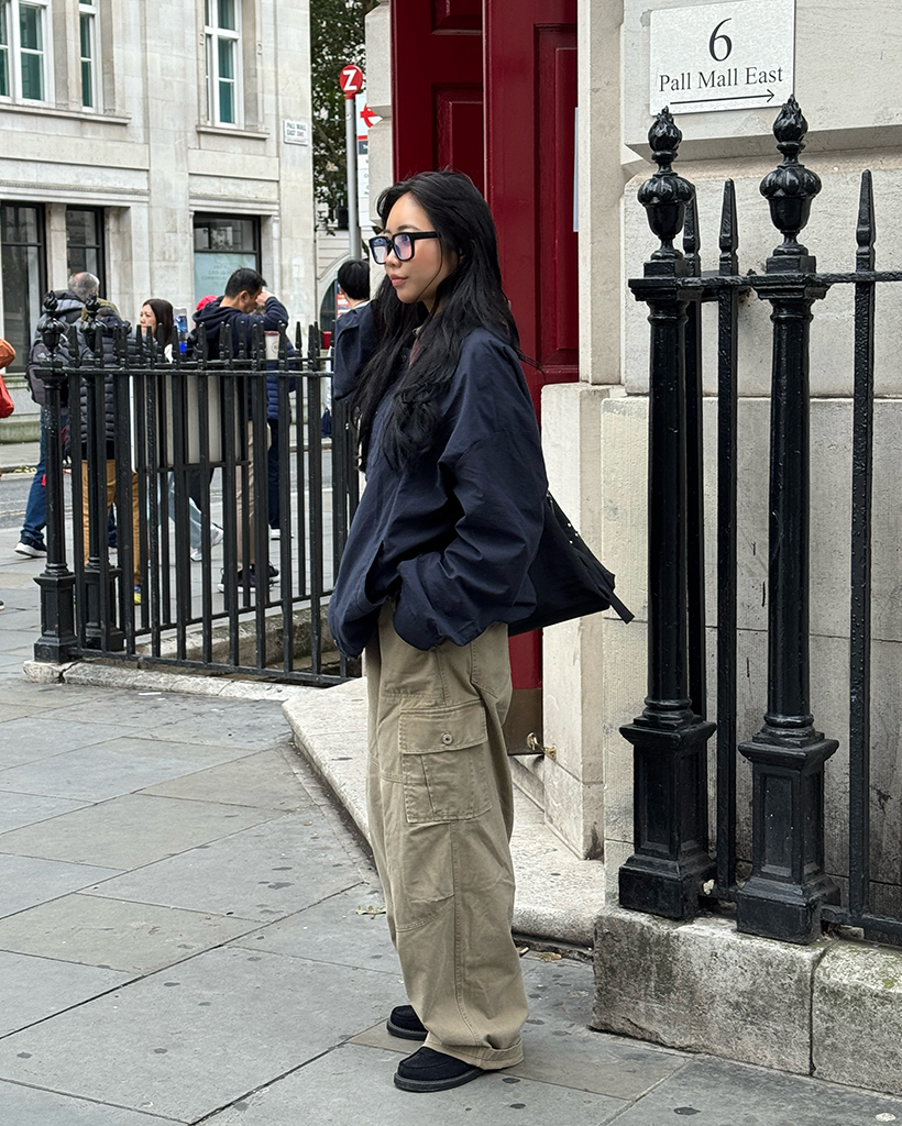 ユニセックス）ビンテージウォッシュフラップカーゴポケットパンツ