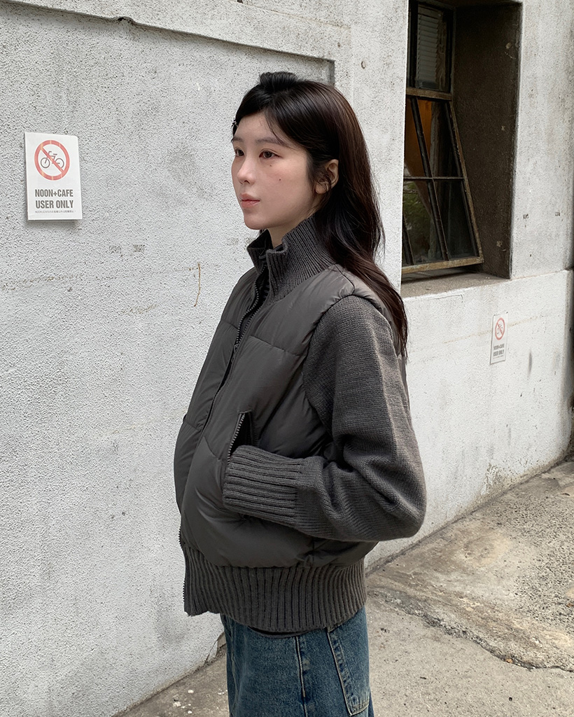 ハイネックニットダウンジャケット | ファッション通販サイト NUGU