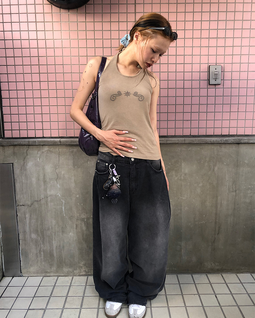 paloma wool ブラウン ホルターネック タンクトップ Paloma Wool Yellow & Off-White Sol Tank Top Paloma Wool