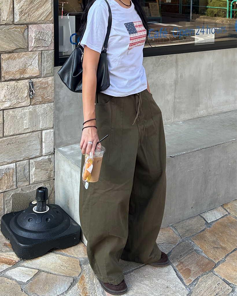 ギンガムレースアメリカンセミクロップドハーフTシャツ