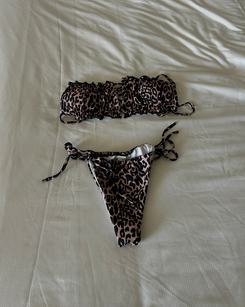 ドルチェ&ガッバーナ　水着　レオパード　ビキニ 配色ラインレオパードビキニ | レディースファッション通販 - DHOLIC