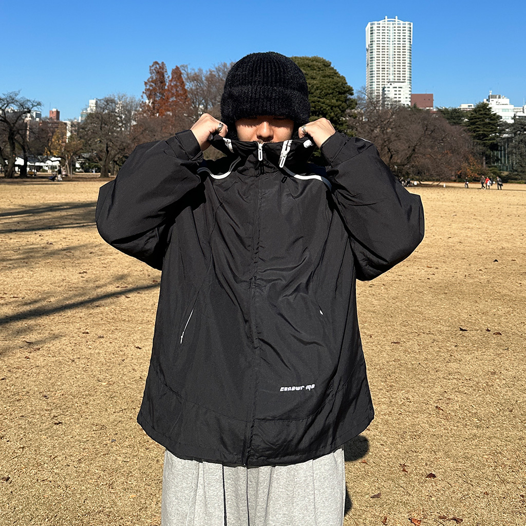 ユニセックスラインウィンドブレーカー | ファッション通販