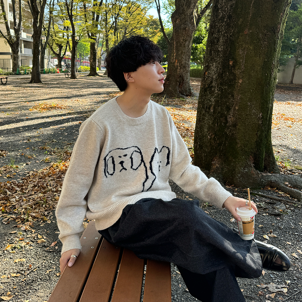 LEONARD✨トリム　ウールジャケット　毛　カーディガン　ベージュブラウン Amazon | [ミラオーウェン] フラップポケット付金釦ニットカーデ