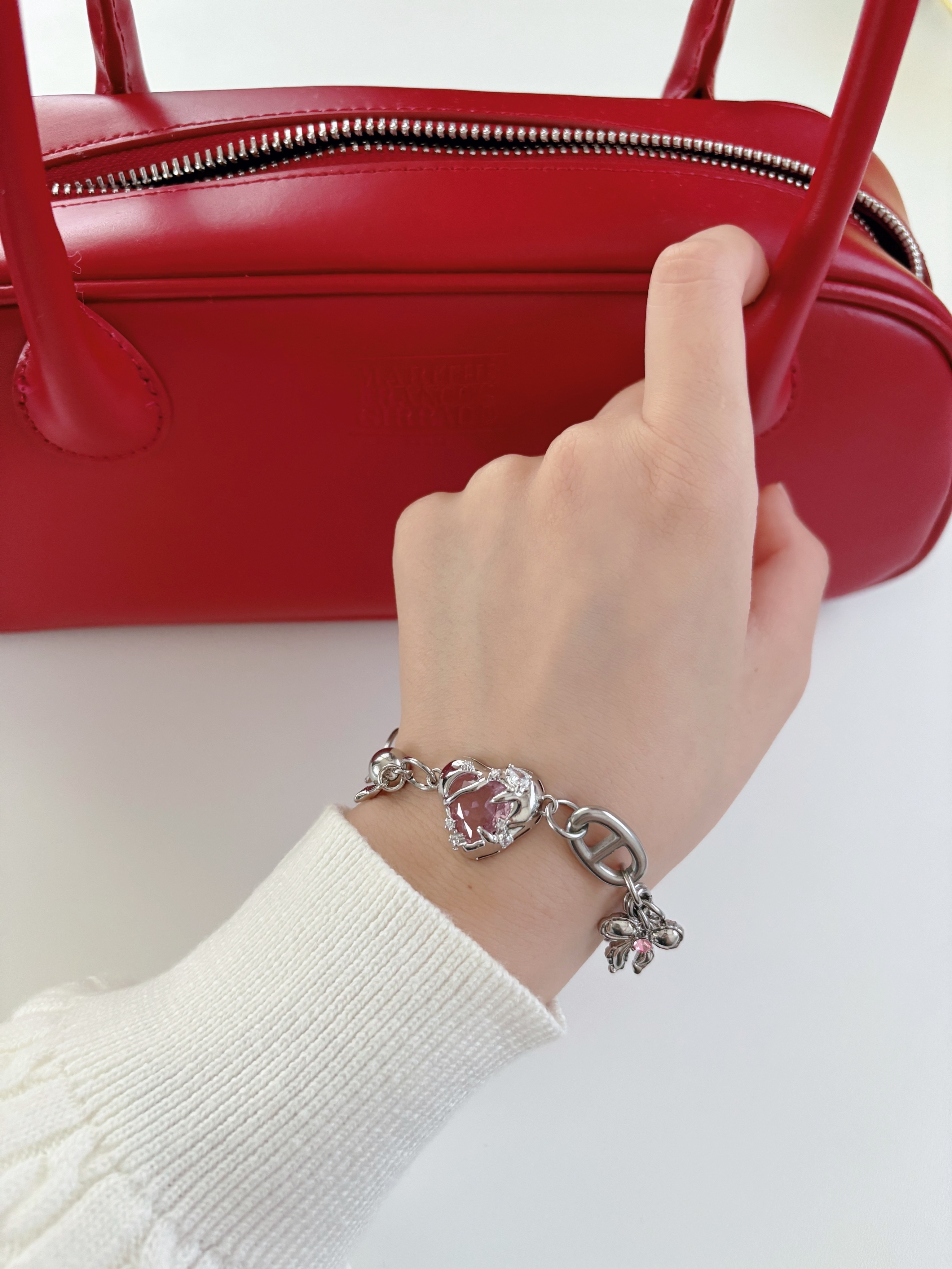 ピンクハートブレスレット | ファッション通販サイト NUGU