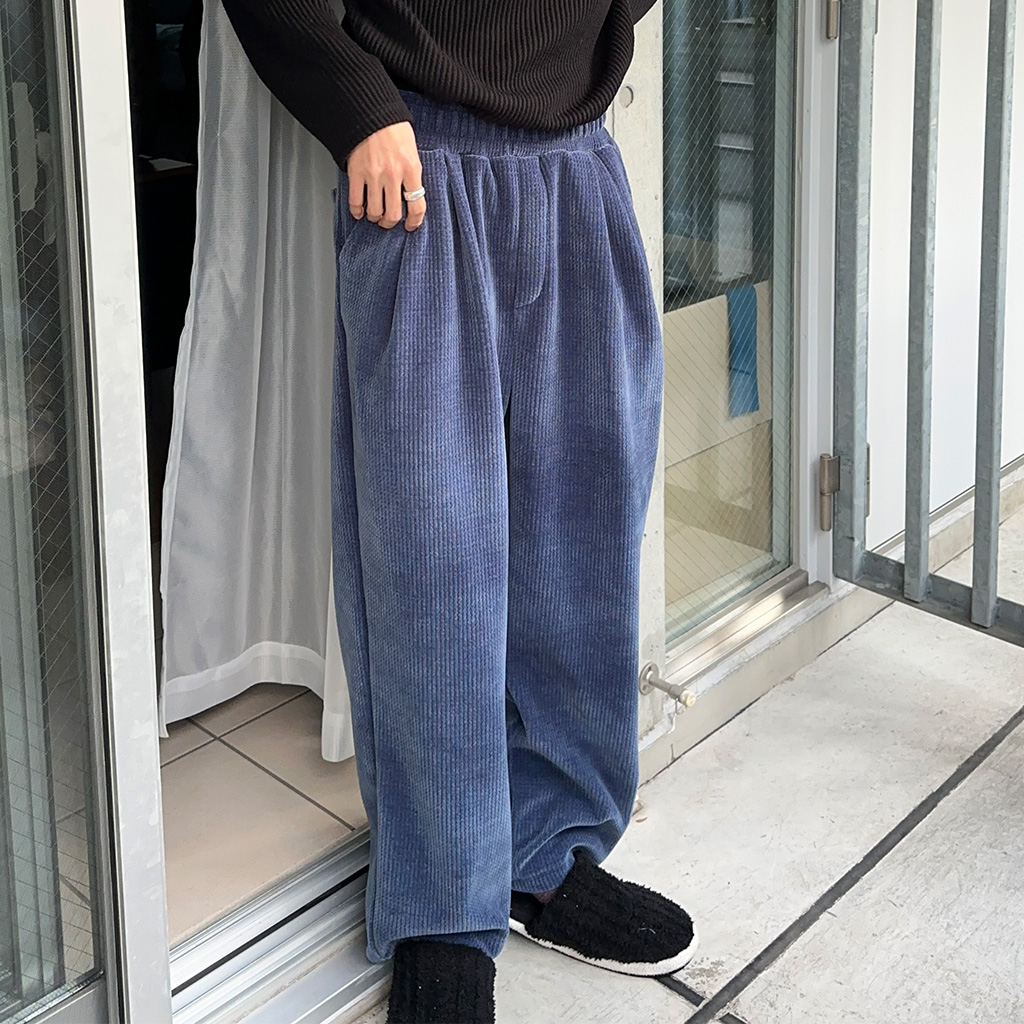 コーデュロイイージーワイドパンツ | ファッション通販サイト NUGU