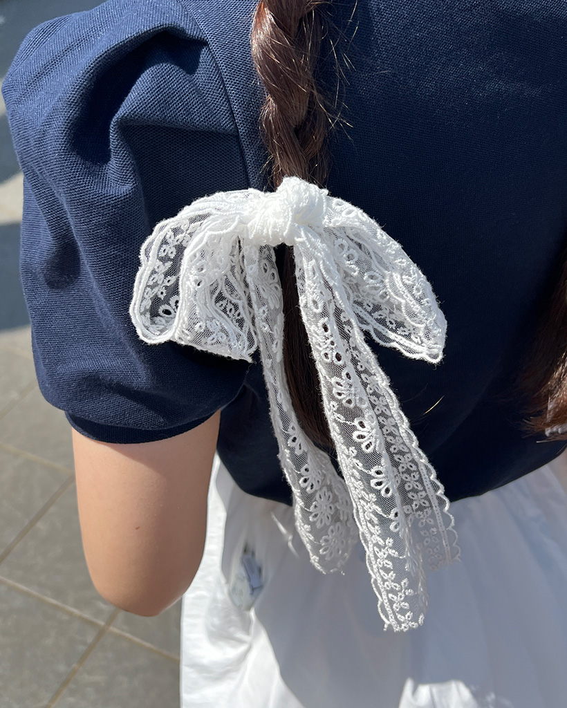 ●ヘアリボン●翌々日レターパックプラス　専用 サテンリボンヘアゴム - ヘアアクセサリーを激安で通販販売