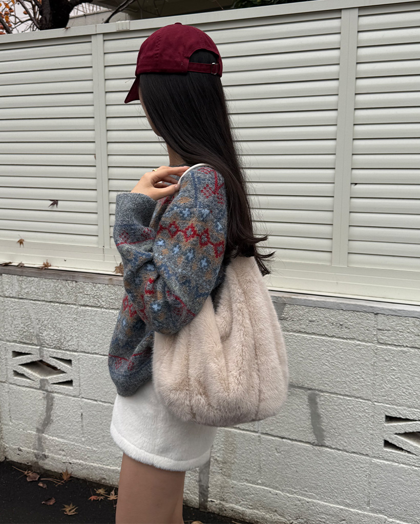 ファーショルダー＆クロスバッグ