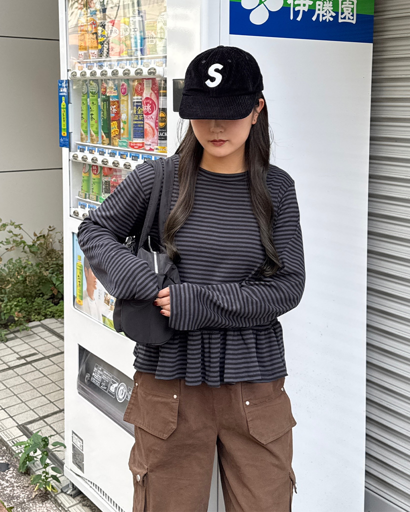 ボーダーフリル長袖T | ファッション通販サイト NUGU