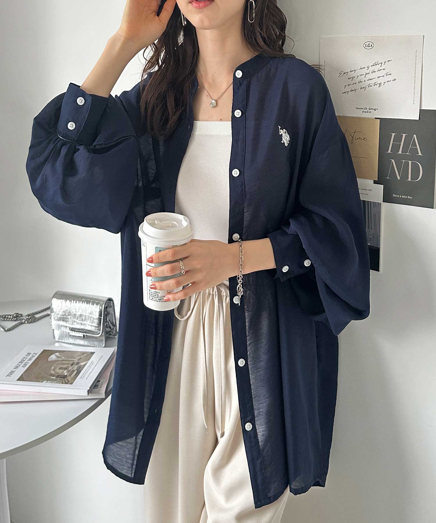 GeeRA別注【U.S. POLO ASSN.】春夏 にぴったり！バンドカラー