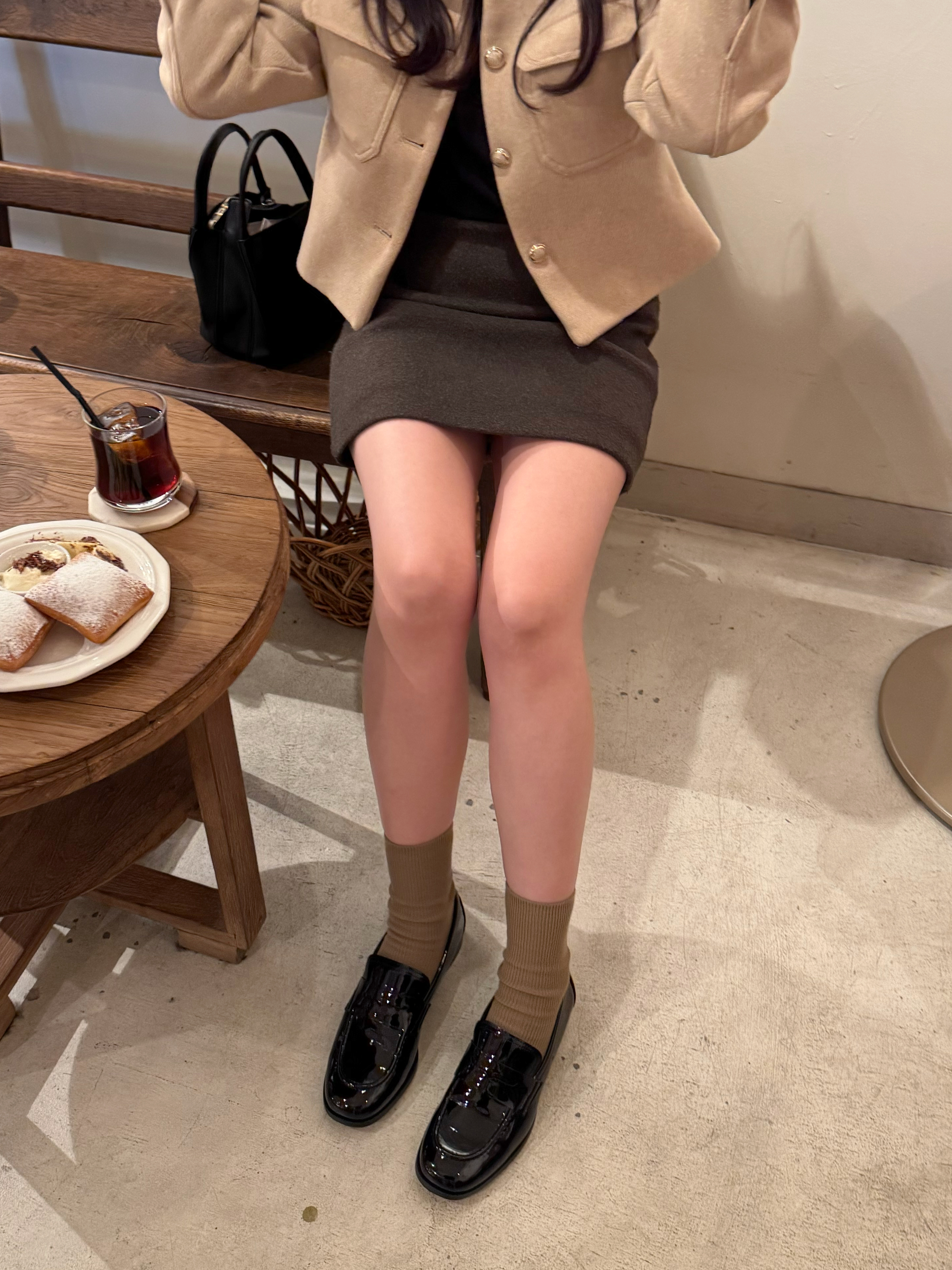 (25colors)すっきり細見え1×1リブソックス