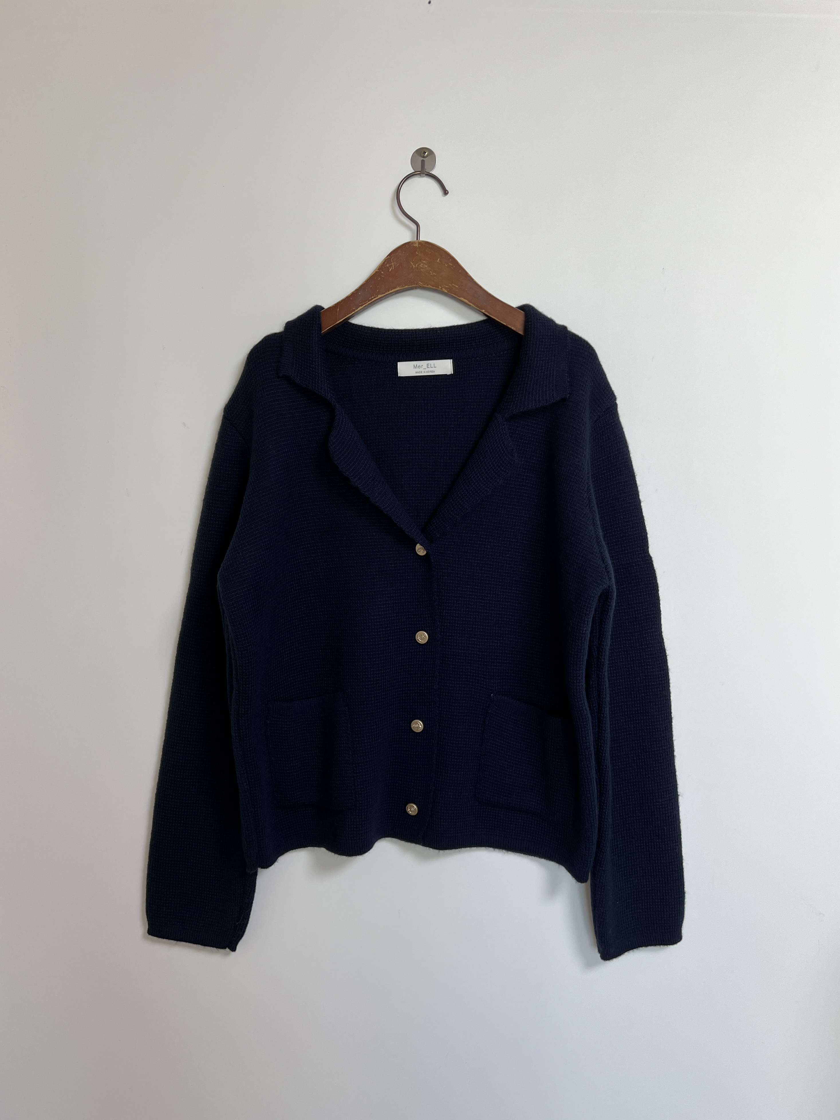 極美品❉ D-due ボウタイカーディガン 異素材ミックス バイカラー バイカラーレイヤード風カーディガン | ファッション通販サイト NUGU