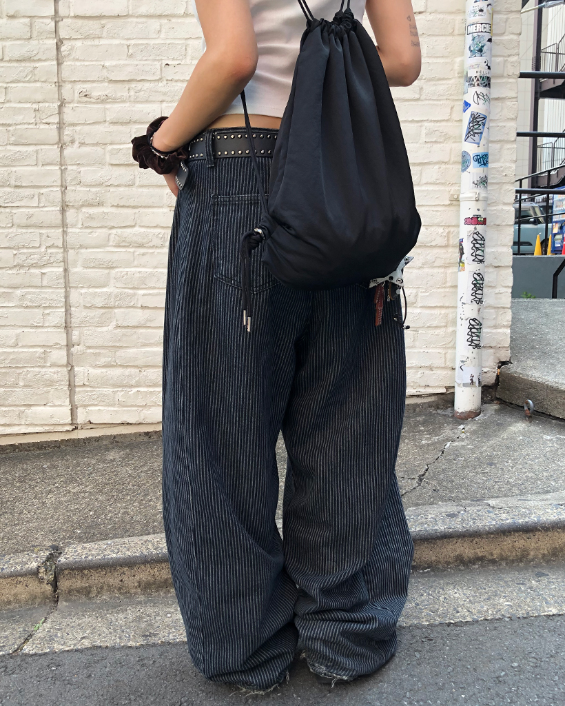 ストライプワイドコットンパンツ | ファッション通販サイト NUGU