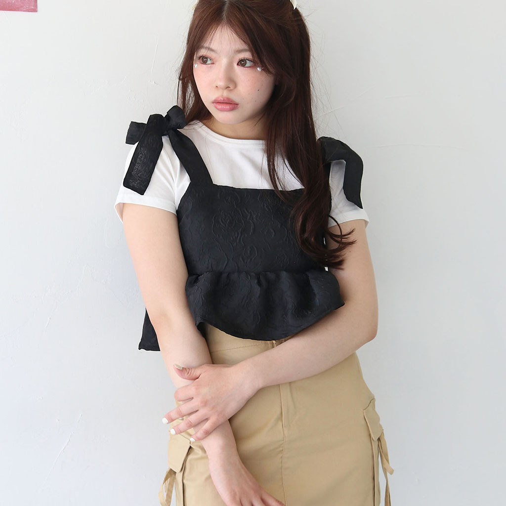 タグ付き未使用　COACH コーチ　リボン　ビスチェ　ペプラム　キャミソール COACH - 極美品 タグ付き COACH コーチ リボン ビスチェ