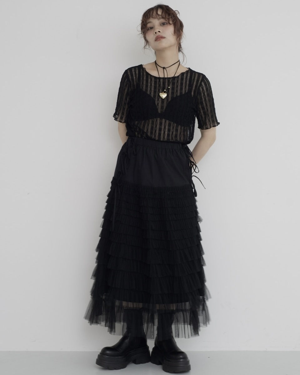 Flowerさま専用 K2724 手編みフラワーブラトップ(M ブラック): トップス - RNA