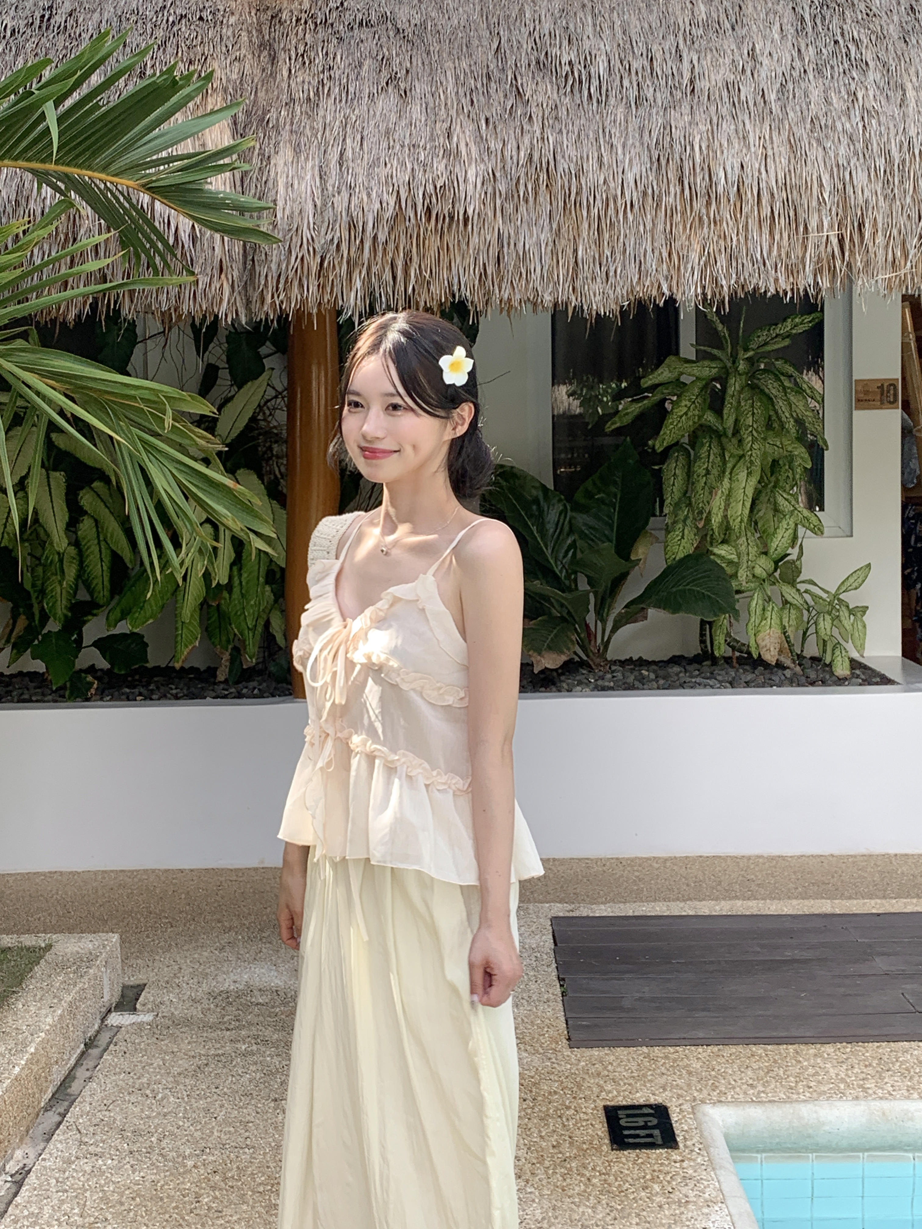 musubore サイドリボンノースリーブブラウス musubore（ムスボレ）の「side ribbon sleeve-less blouse