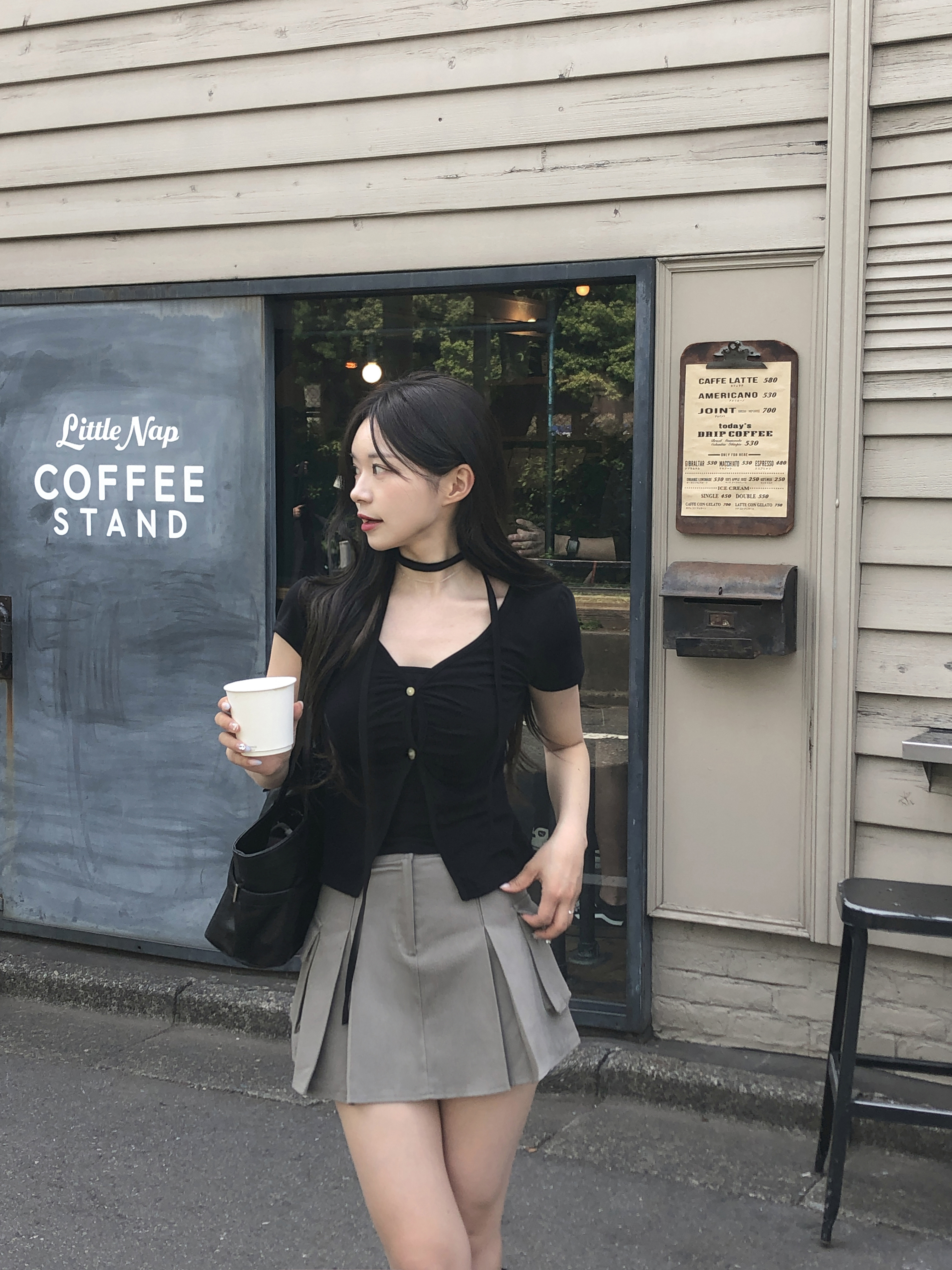 ✨美品✨45R✨コーデュロイ✨イージースカート✨KHAKI コーデュロイイージースカート（マキシ・ロングスカート