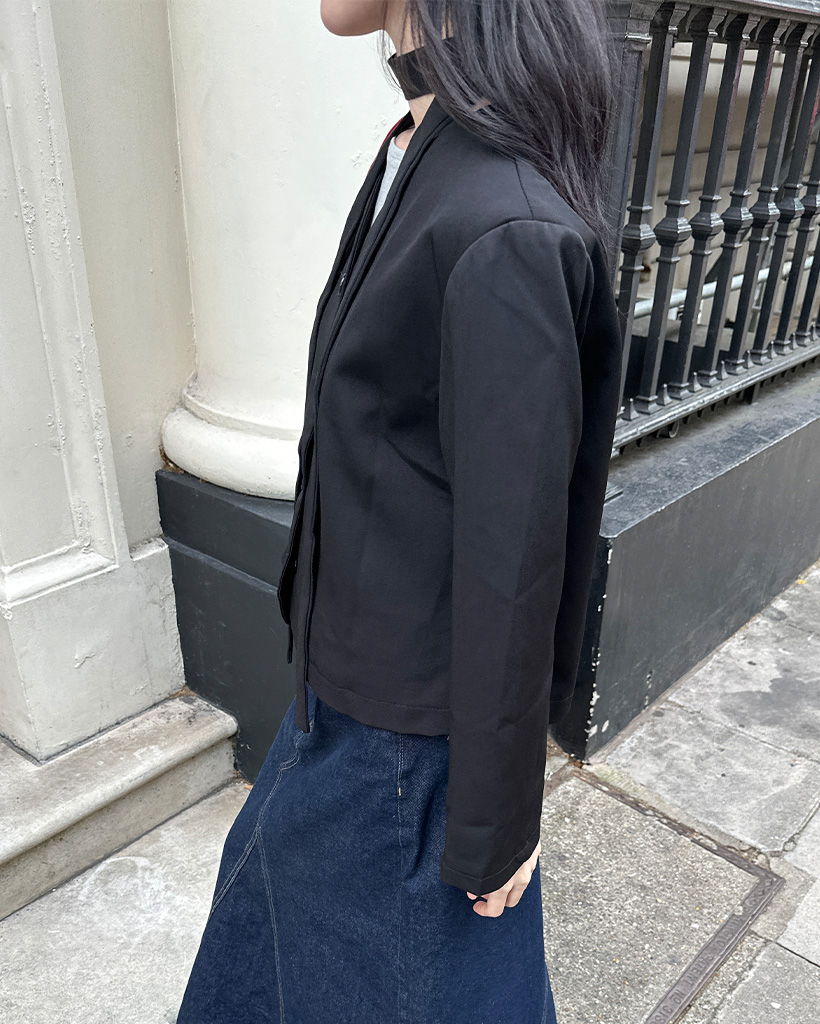 マフラーセットVネックジャケット | ファッション通販サイト NUGU