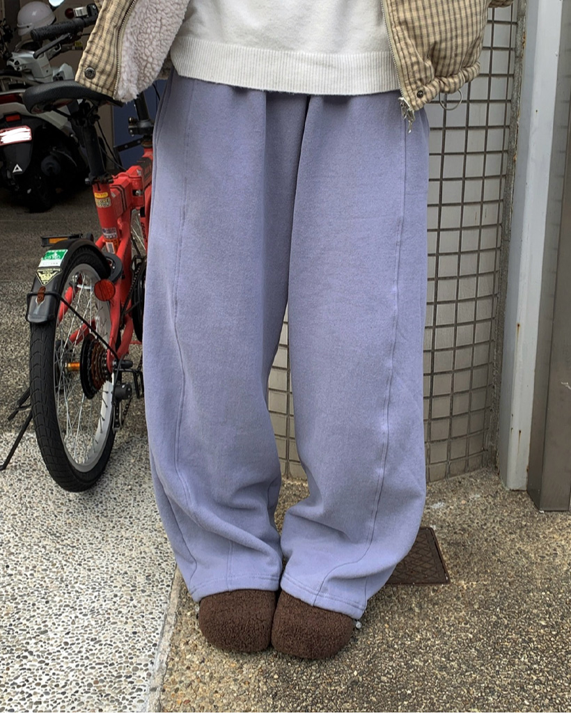 スリットストリングスウェットパンツ