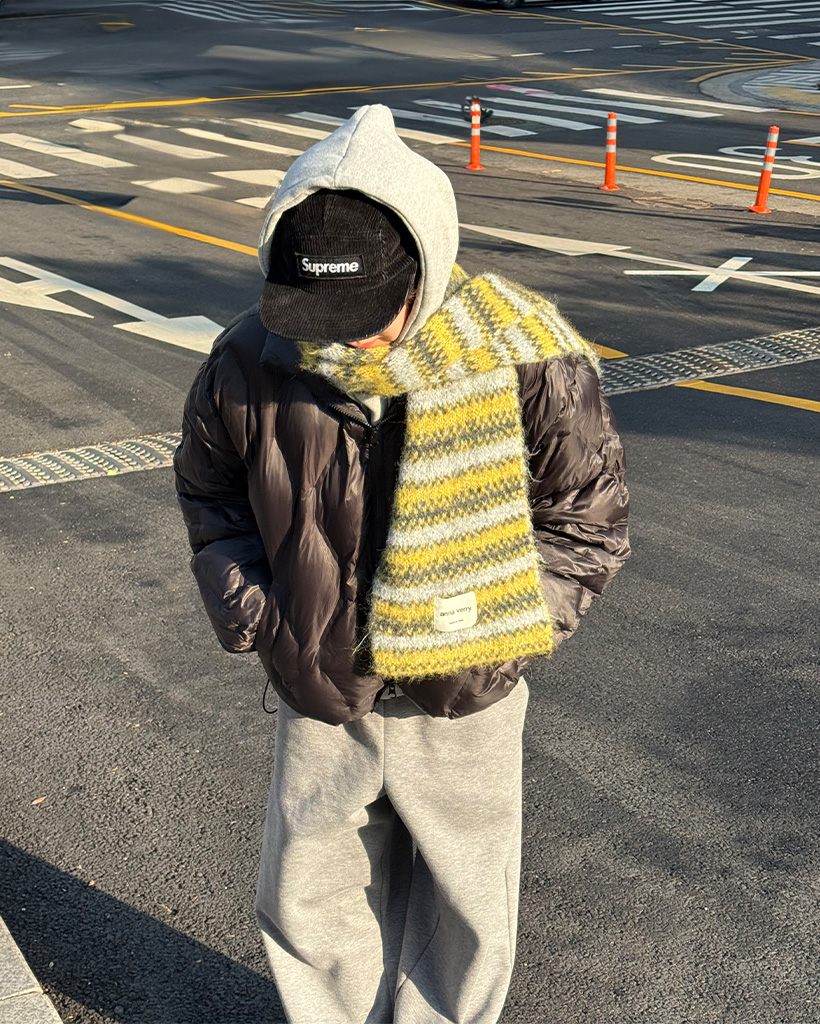 メランジニットマフラー