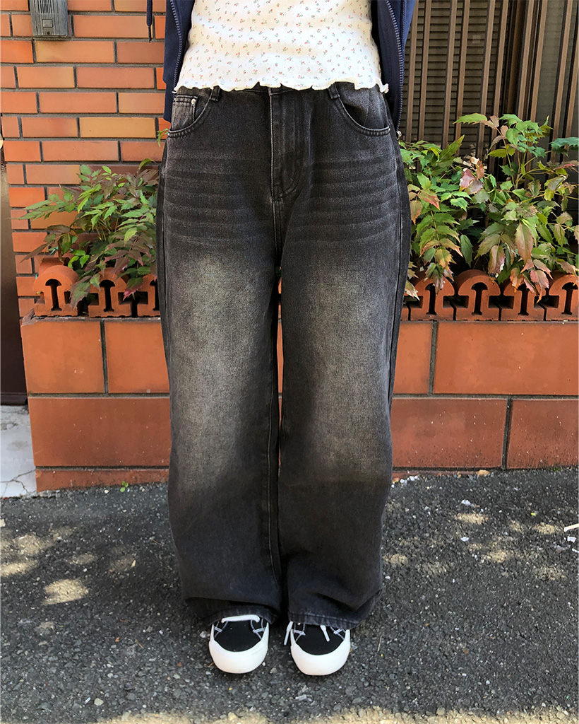ヴィンテージワイドデニムパンツ