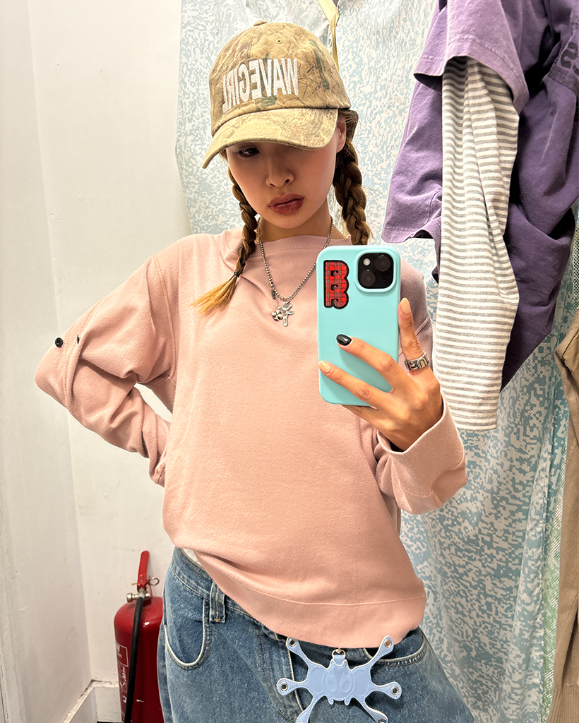 WAVEGIRLステッチツリーパターンキャップ | ファッション通販