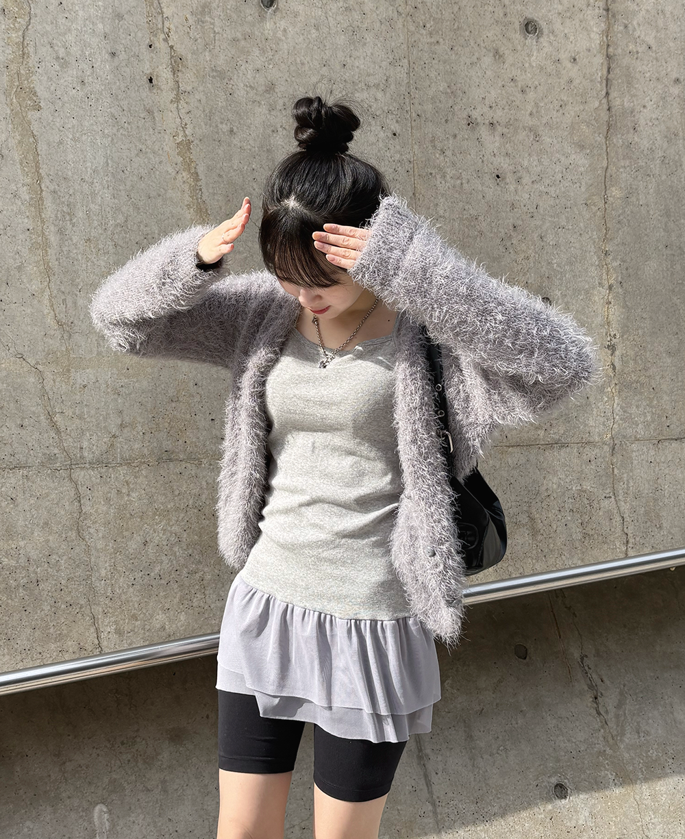 シースルーフリルロングノースリーブ | ファッション通販サイト NUGU