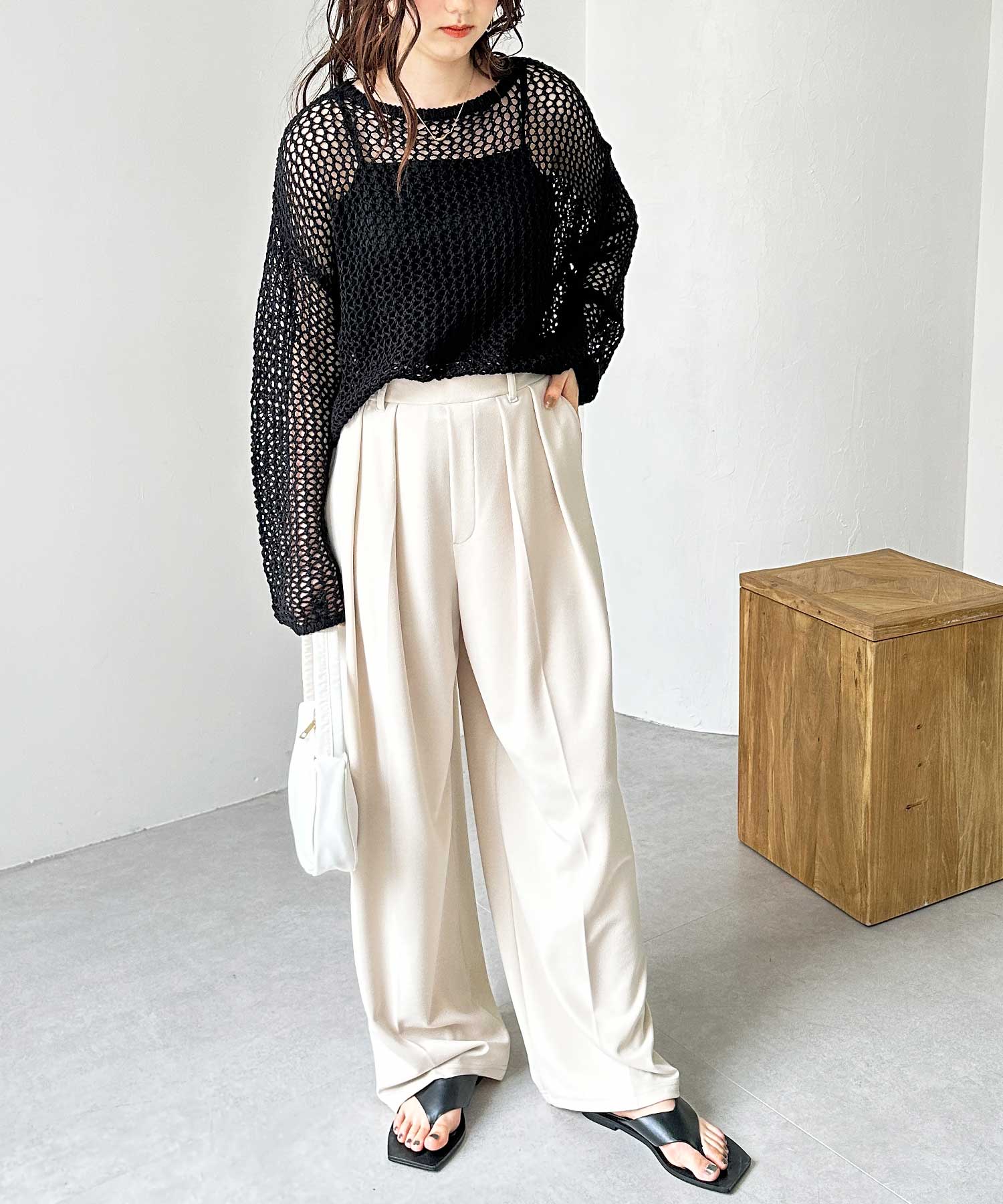 パンツ ^_^ GeeRA｜インタックスラックスワイドパンツ | Rakuten Fashion