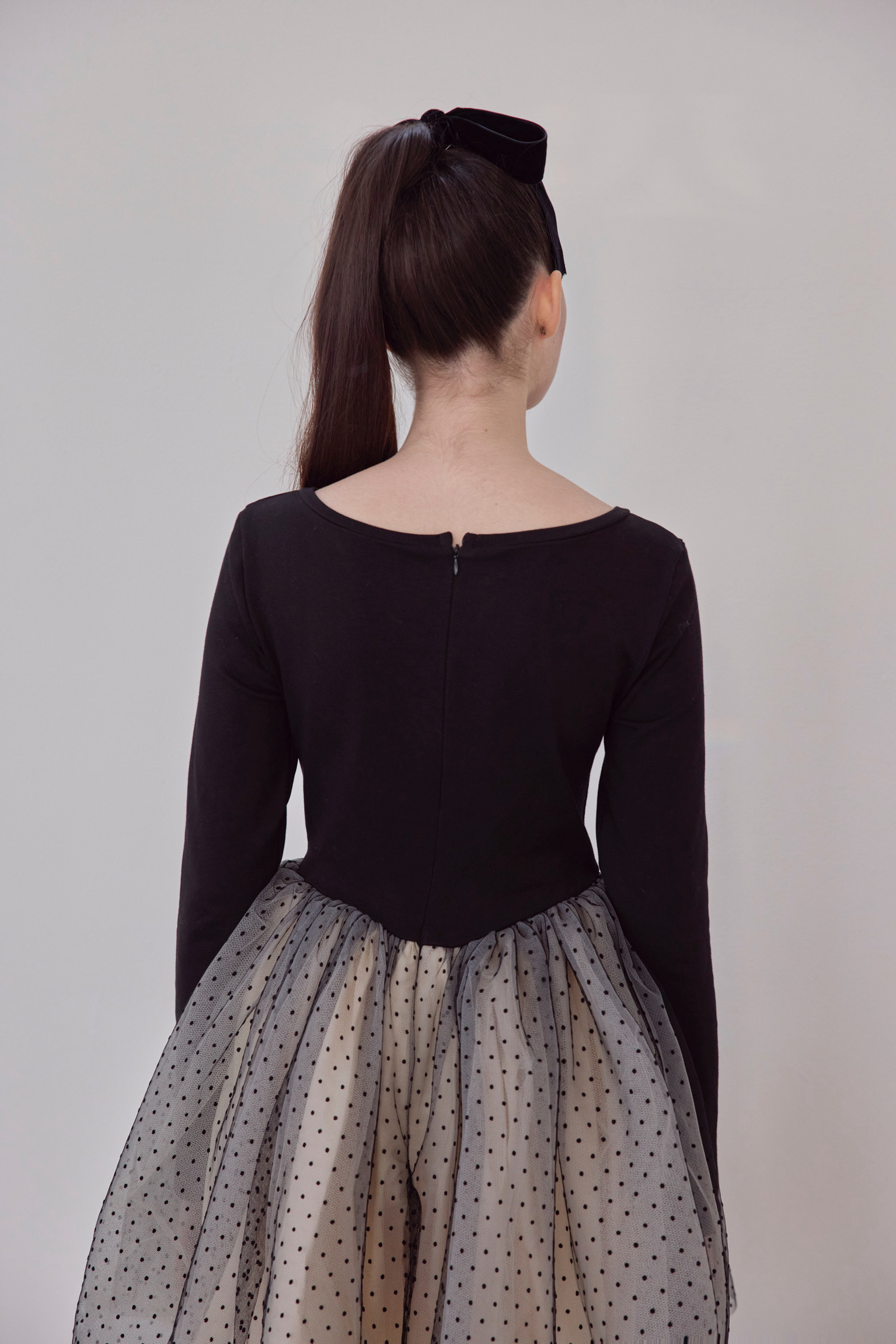 ワンピース Ballerina dot tulle docking one-piece Ballerina dot tulle docking one piece | ファッション通販サイト NUGU