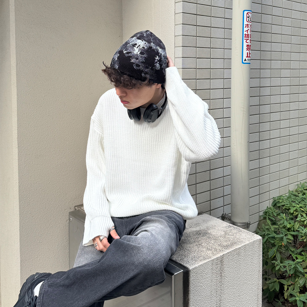 新品未使用 正規品 bibiy NINA RIBBON KNIT half sleeve side ribbon compact knit TOPS Reurie'（レウリィ）