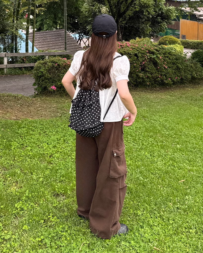 TUKI ツキ　コットンスエードワイドパンツ　size0 TUKI ツキ コットンスエードワイドパンツ size0