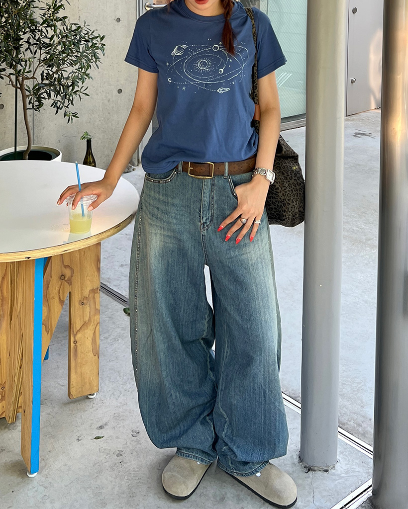 ☆★☆ゆう☆★☆*3点セット スタッズラインデニムパンツ | ファッション通販サイト NUGU