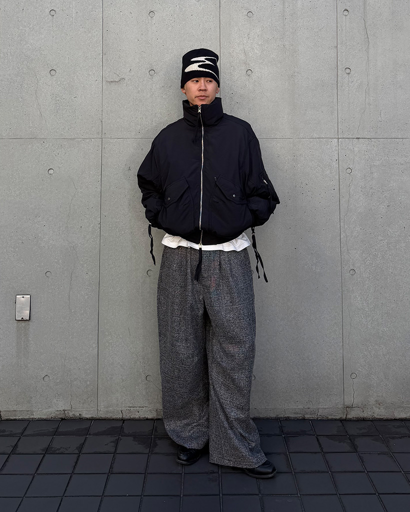 ウールワイドスラックス