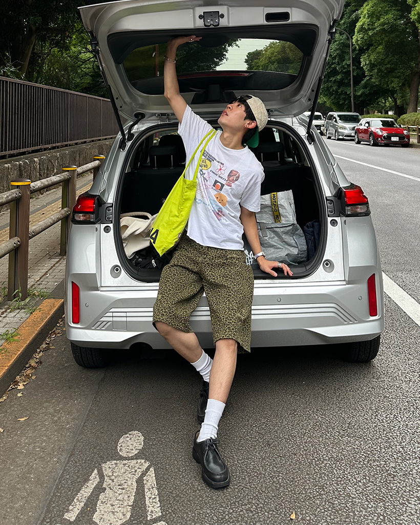 ★Binary01★ レオパード バミューダパンツ レオパードバミューダパンツ | the BG