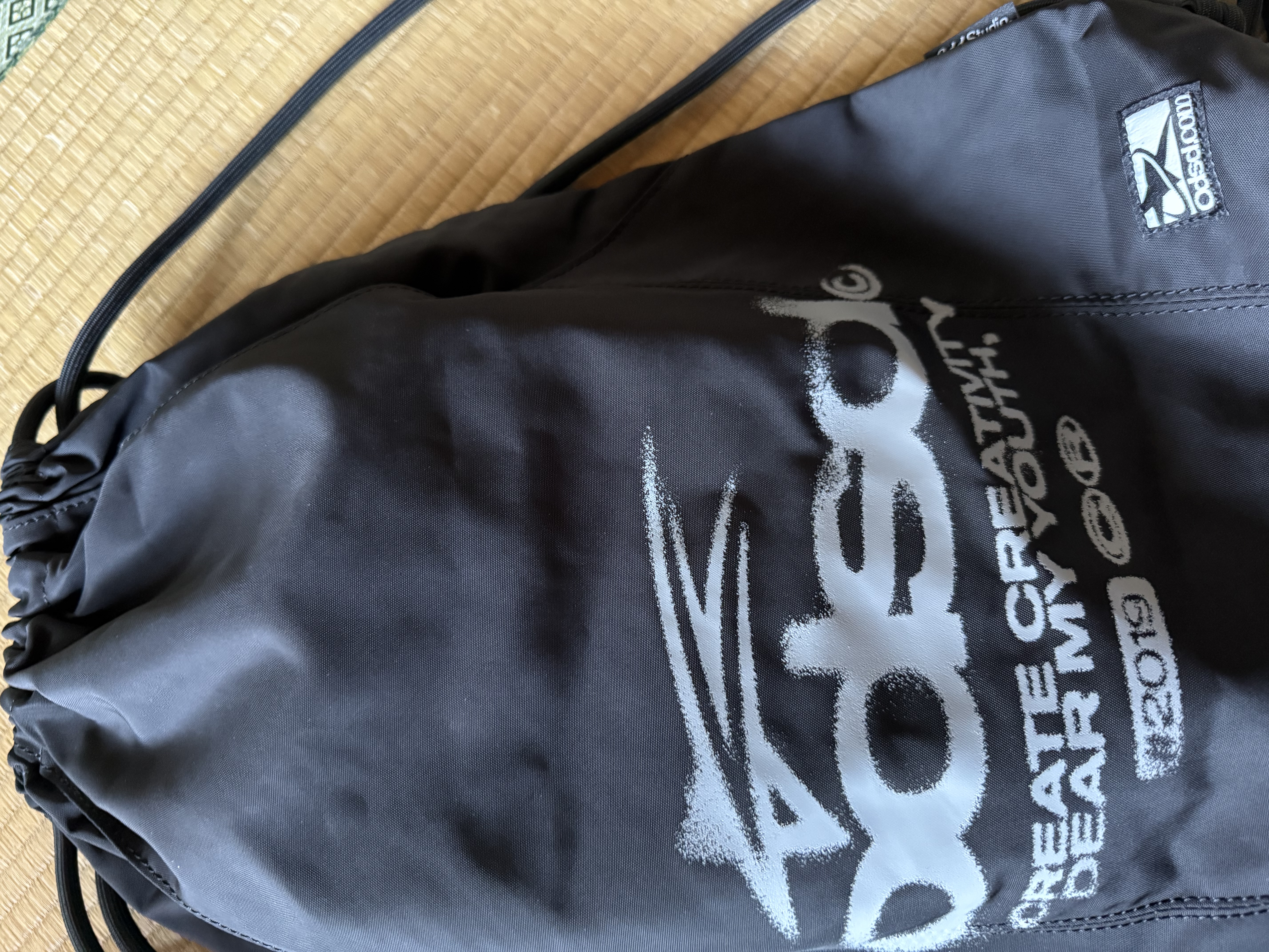 Odsd Curved Sporty String Bag - BLACK | ファッション通販