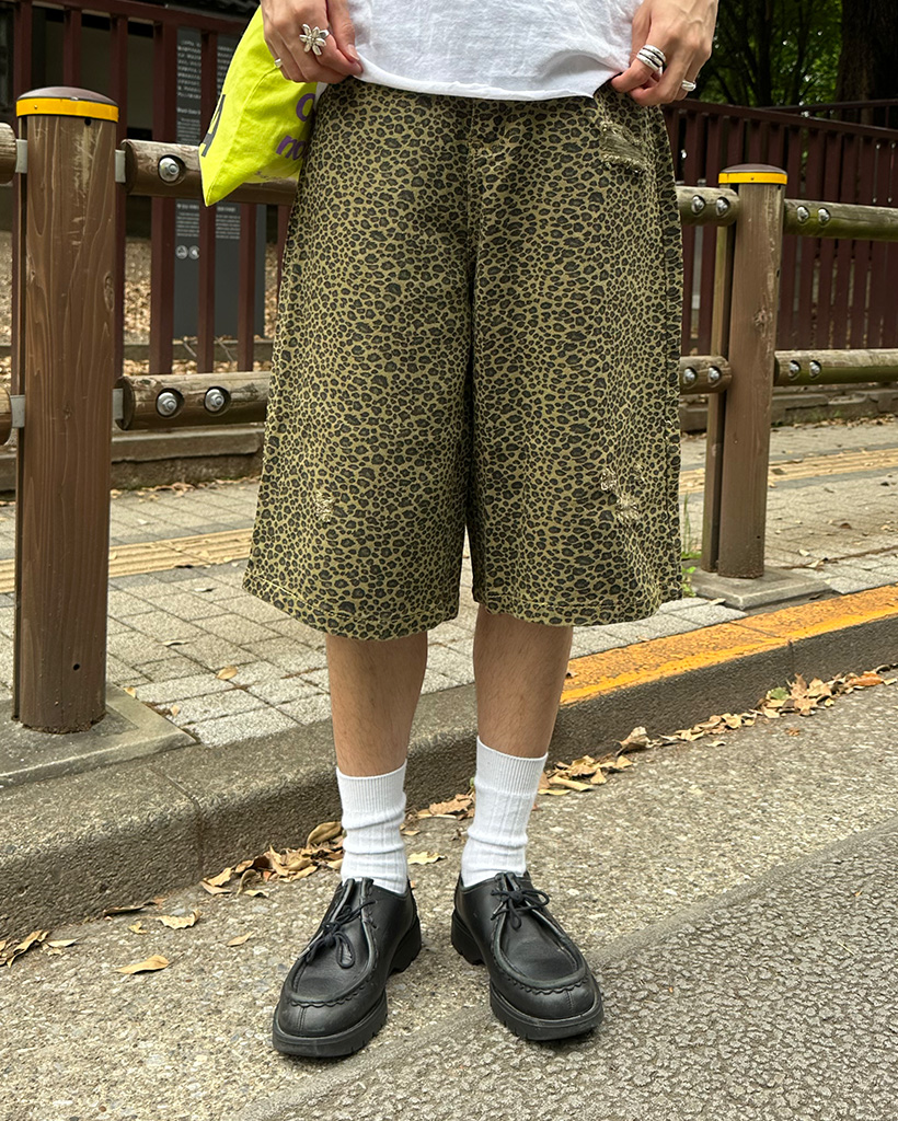 【PRIME MEMBERS】Leopard Bermudaレオパード バミューダ パンツ BREATH - ブレス】 X JEANS LEOPARD SHORTS / LEOPARD (ショーツ