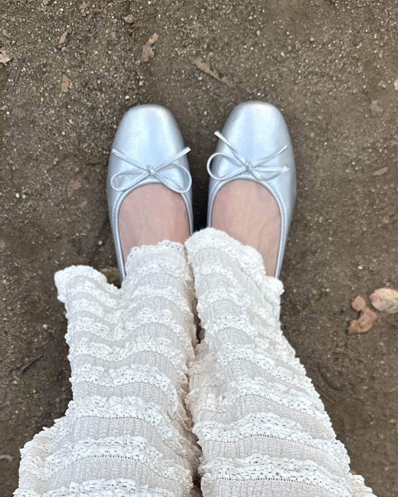 ラブリーリボンフラットシューズ