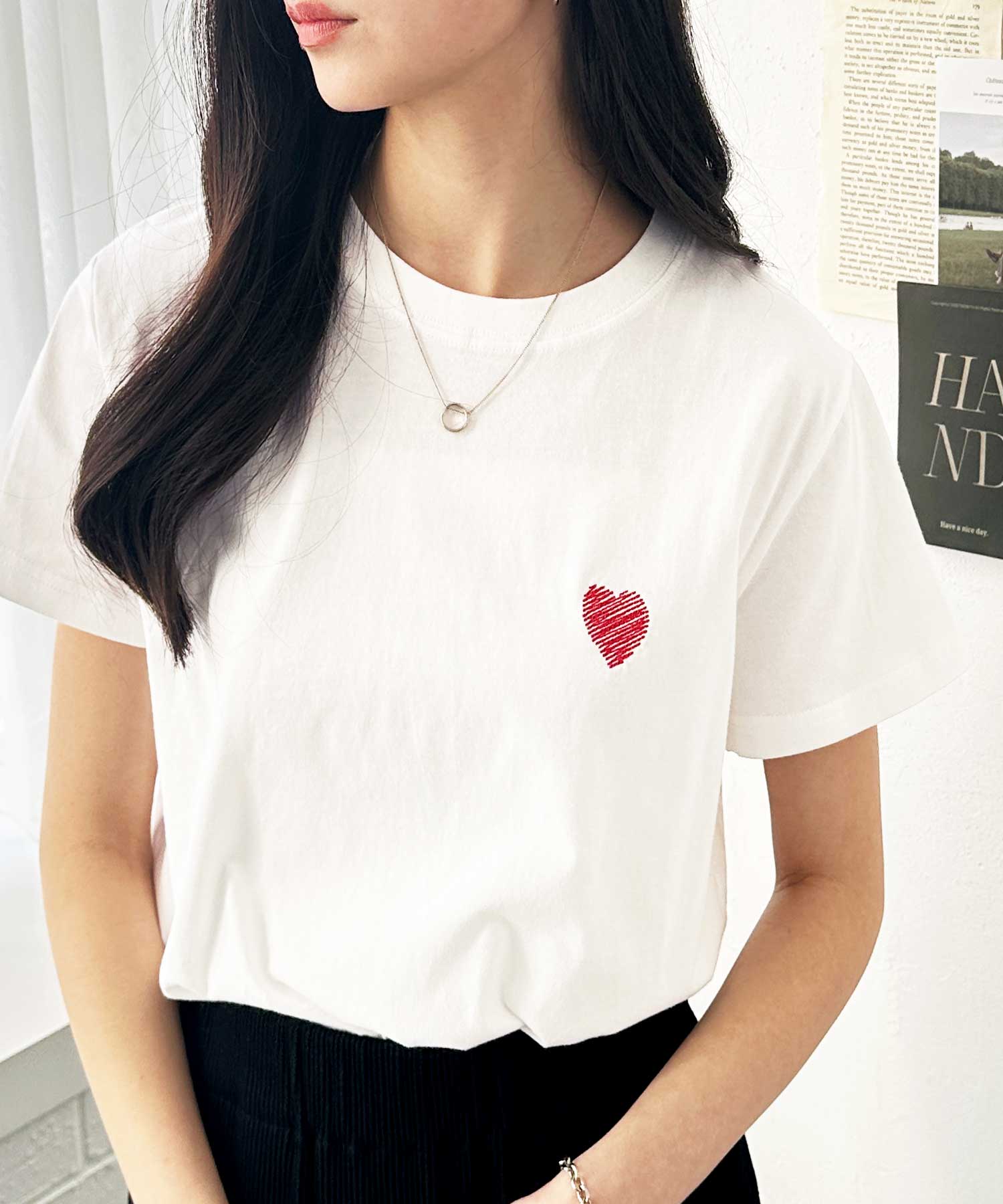 【タグ付き未使用】HYEON heart powan tee ハートポワンティー タグ付き未使用】HYEON heart powan tee ハートポワンティー