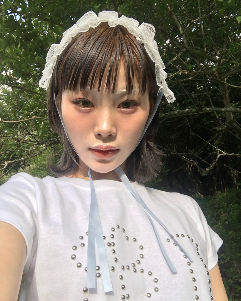 IクローバースタッズセミクロップドハーフTシャツ
