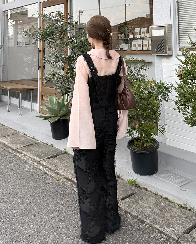 新品☆meer.メーア　ツイードジャンプスーツ meer.メーア ツイードジャンプスーツ オールインワン